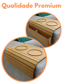 Jogo 2 Esteira Para Braço de Sofá Porta Copo e Controle