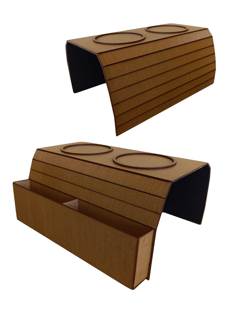 Jogo 2 Esteira Para Braço de Sofá Porta Copo e Controle