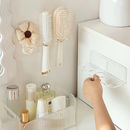 Suporte Escova de Cabelo Acrílico Cristal Utilidades Organizadores Quarto Penteadeira Guarda Roupa