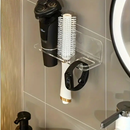 Suporte Escova de Cabelo Acrílico Cristal Utilidades Organizadores Quarto Penteadeira Guarda Roupa