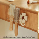 Suporte Escova de Cabelo Acrílico Cristal Utilidades Organizadores Quarto Penteadeira Guarda Roupa