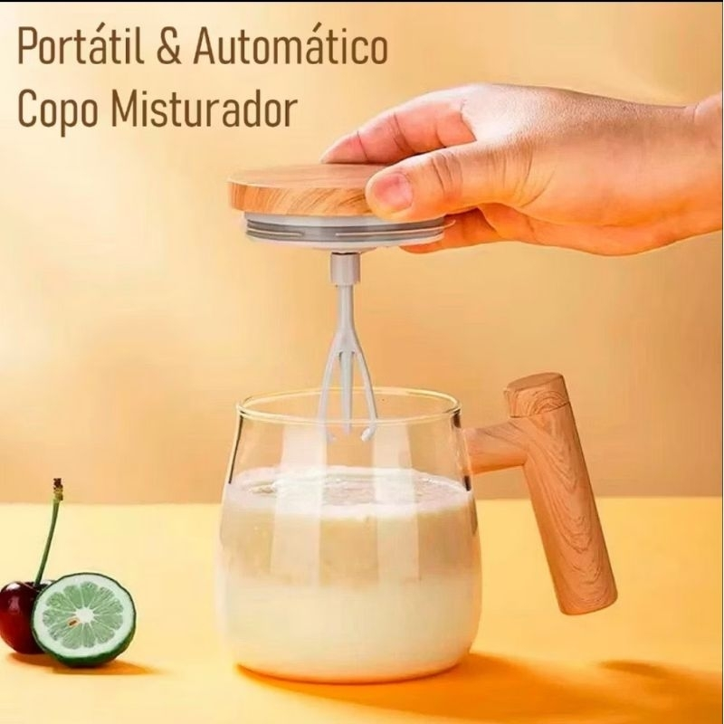 Caneca Copo Mixer Misturador de Bebida