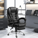 Cadeira De Escritorio Presidente Ergonomica Apoio Para Pés preto