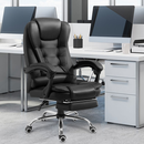 Cadeira De Escritorio Presidente Ergonomica Apoio Para Pés preto