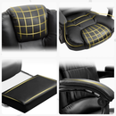 Cadeira De Escritorio Presidente Ergonomica Apoio Para Pés preto