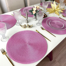 Jogo Americano Redondo Sousplat – Elegância e Praticidade para Sua Mesa Posta