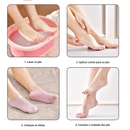 2 Par Meias Cuidados Com Os Pés Spa Uso Doméstico Novo Silicone Calcanhar Gel Hidratante Pé Rachado A Pele Protetores