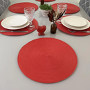 Jogo Americano Redondo Sousplat – Elegância e Praticidade para Sua Mesa Posta