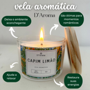 Kit 2 Velas aromática artesanal PREMIUM - Vários Aromas - Com tampa de madeira
