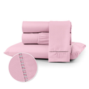 Kit Jogo Lençol Cama Box Casal Queen 400 fios Micropercal 03 Peças Ponto Palito