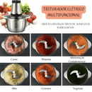 Picador De Alimentos Moedor Elétrico Triturador Potente Carne Legumes Temperos Inox 110v/220v NO BRASIL Pronta Entrega