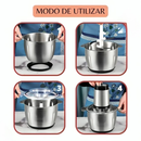 Picador De Alimentos Moedor Elétrico Triturador Potente Carne Legumes Temperos Inox 110v/220v NO BRASIL Pronta Entrega