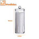 Organizador Algodão E Cotonetes Acrílico Kit Transparente