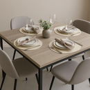 Jogo Americano Sousplat Redondo Luxo Couro 38cm Bege Marfim Cinza Mesa Posta 4, 6, 8, 10, 12 Lugares