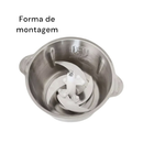 Picador De Alimentos Moedor Elétrico Triturador Potente Carne Legumes Temperos Inox 110v/220v NO BRASIL Pronta Entrega