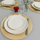 Jogo Americano Redondo Sousplat – Elegância e Praticidade para Sua Mesa Posta
