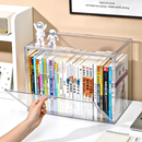 Caixa Organizadora de Livros Acrílico Grande Capacidade Transparente com Tampa Exibição Proteção Contra Poei