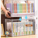 Caixa Organizadora de Livros Acrílico Grande Capacidade Transparente com Tampa Exibição Proteção Contra Poei