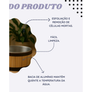 Tina Escalda Spa Bacia de Pedicure Unhas Balde Pinus Ôfuro Relaxamento de Pés e Mãos