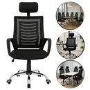Cadeira de Escritório Presidente Apoio Encosto de Cabeça Ergonômica Executiva