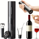 Kit Abridor de Vinho Elétrico com Acessórios – Saca Rolhas Elétrico Completo para Vinhos Tinto, Branco e Rosê | LUMINAHOME & BEAUTY