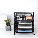 Organizador de Mesa Documento Bandeja Aramado Porta Papel Escritório 3/4 Prateleiras--8100