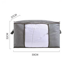 Caixa Saco Organizador Cobertor Casaco Guarda Roupa Ecológico Anti-Poeira Umidade Insetos Multiuso