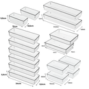 Escolha Seu Kit Organizador Acrílico Transparente Empilhável Amobox
