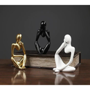 🖤✨ trio de estatuetas pensador – arte minimalista para transformar seu ambiente