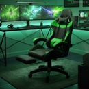 Cadeira Gamer Profissional Escritório Ergonômica Reclinável Confortável Com Rodinha E Apoio Para Pés