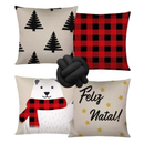 🛋️ Kit 04 Almofadas + Refil Soft + Almofada Nó – Modernidade, Conforto e Estilo em um Só Conjunto