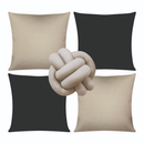 🛋️ Kit 04 Almofadas + Refil Soft + Almofada Nó – Modernidade, Conforto e Estilo em um Só Conjunto