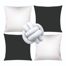 🛋️ Kit 04 Almofadas + Refil Soft + Almofada Nó – Modernidade, Conforto e Estilo em um Só Conjunto