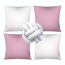 🛋️ Kit 04 Almofadas + Refil Soft + Almofada Nó – Modernidade, Conforto e Estilo em um Só Conjunto