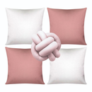 🛋️ Kit 04 Almofadas + Refil Soft + Almofada Nó – Modernidade, Conforto e Estilo em um Só Conjunto