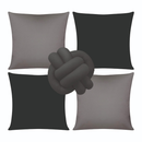 🛋️ Kit 04 Almofadas + Refil Soft + Almofada Nó – Modernidade, Conforto e Estilo em um Só Conjunto