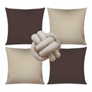 🛋️ Kit 04 Almofadas + Refil Soft + Almofada Nó – Modernidade, Conforto e Estilo em um Só Conjunto