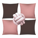 🛋️ Kit 04 Almofadas + Refil Soft + Almofada Nó – Modernidade, Conforto e Estilo em um Só Conjunto