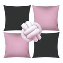 🛋️ Kit 04 Almofadas + Refil Soft + Almofada Nó – Modernidade, Conforto e Estilo em um Só Conjunto