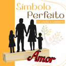 Enfeite de Mesa - Silhueta Família - Decoração