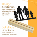 Enfeite de Mesa - Silhueta Família - Decoração