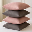 Kit 04 Almofadas Cheias Lisa Mais Nozinho Modernas Simples Coloridas