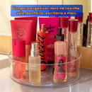 Organizador Redondo Giratório 23cm Transparente Versátil Organização