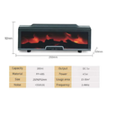 Difusor Ultrassônico Purificador Ar Aromatizador Lareira com Controle Temporizador Led B-max