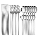Conjunto de Talheres Dourados 24/30/48 Peças – Aço Inoxidável Premium