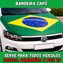 Kit Bandeira do Brasil Para Capô de Carro Universal Torcida Hexa Copa Do Mundo