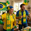Kit Torcedor Festa Copa do Mundo 2026 futebol seleção Brasil kit com Bandana + Cachecol