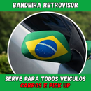 Kit Bandeira do Brasil Para Capô de Carro Universal Torcida Hexa Copa Do Mundo