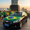 🇧🇷 KIT BANDEIRA BRASIL PARA CAPÔ E RETROVISOR - HEXA