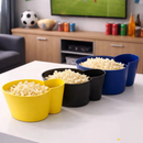 Kit 10 Pipoqueiras + 10 Copos Temático Brasil Copa do Mundo Azul ou Amarelo Amigos Baldes Pipoca In